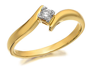 And Diamond Enfolding Band Ring 10pts