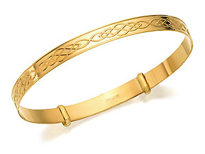 Celtic Weave Expanding Baby Bangle -