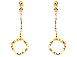 Enchained Square Drop Earrings - 071448