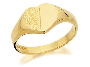 Heart Signet Ring - 182543