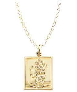 Large Square St Christopher Pendant