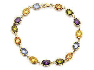 Multicolour Cubic Zirconia Bracelet -