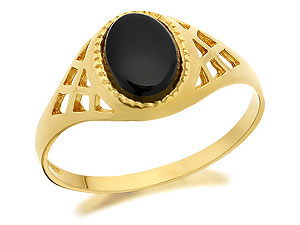 Onyx Signet Ring - 182937