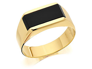 Onyx Signet Ring - 183754