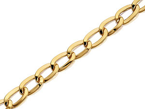 Oval Curb Link Bracelet 7.5` -