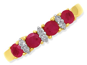 Ruby and Diamond Half Eternity 048233-J