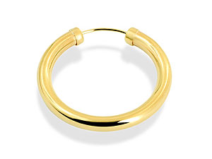 Torc-Style Single Hoop Earring 073421