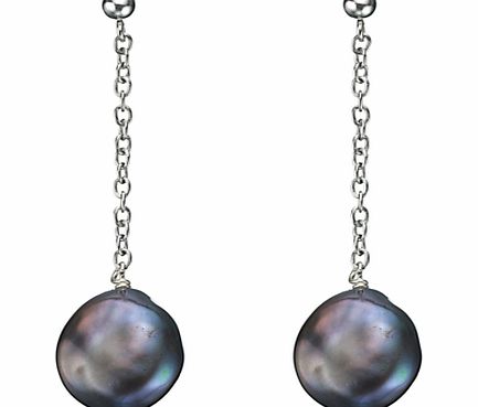 A B Davis Sterling Silver Chain Freshwater Pearl