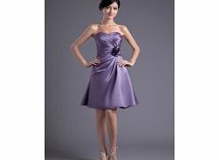 A-line Backless Sweetheart 3D-flower Pleat