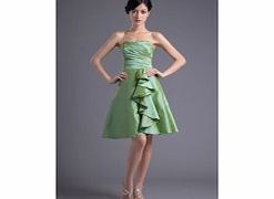 A-line Backless Sweetheart Ruffles Knee-length