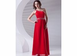 A-line One-shoulder Backless Sequins