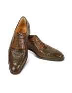 Amedeo Testoni - Handsewn Two-tone Brown Ostrich