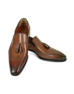 A.Testoni New Studium - Cognac Washed Calf Leather