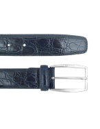 Studium - Mens Blue Crocodile Belt