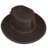 A W Rust AUSTRALIAN OUTBACK BUSH / COWBOY HAT and#39;LEATHER OZ3and39;
