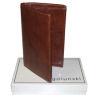 A W Rust GENTS ITALIAN LEATHER WALLET and#39;TRAVEL 009and39;