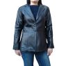 LADIES BLACK LEATHER BLAZER and#39;BLANCAand39;