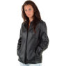 LADIES BLACK LEATHER ZIP JACKET and#39;62Iand39;