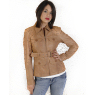 LADIES LEATHER SAFARI STYLE JACKET `41G`