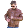LEATHER BOMBER JACKET MEN` by TORUS `40`