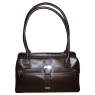 LEATHER FASHION SHOULDER / TOTE BAG by JANE SHILTON `858`