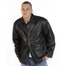 MEN` BLACK LEATHER JACKET by TORUS `7F`