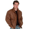 NU-BUC LEATHER BOMBER / BLOUSON JACKET `0C`