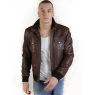 VINTAGE LEATHER BOMBER JACKET by TORUS `3H`
