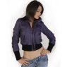 WOMEN` LEATHER BOMBER JACKET by TORUS `0E`