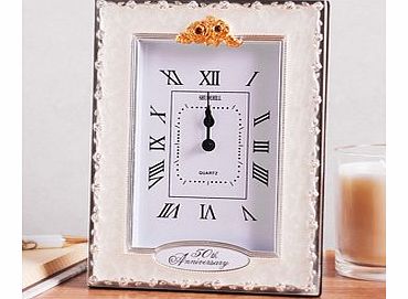 50th Golden Wedding Anniversary Quartz Clock