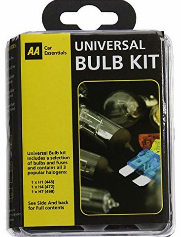 AA Car Essentials Compact Universal Bulb Kit