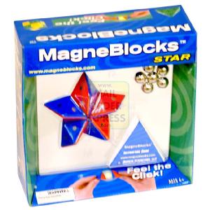 Magneblocks Star Red Blue