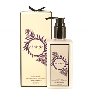 Abahna Himalayan Cedarwood and Rose Otto Body Lotion