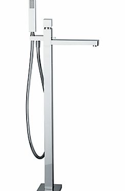 Abode Zeal Floor Standing Bath Filler with Shower