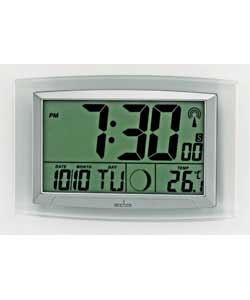 Galaxias Radio Controlled LCD Wall Clock