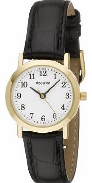 Accurist Ladies leather strap watch LS670WA