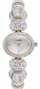 Ladies Swarovski Crystal White Delight Charmed Watch LB1448