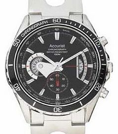 Accurist Mens Black Dial Chronograph Bracelet