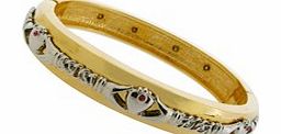 Gold Plated Claddagh Bangle