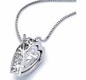 Heart In Heart Crystal Pendant