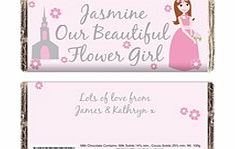 Personalised Fabulous Flowergirl Chocolate Bar