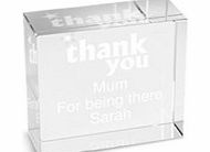 Personalised Thank You Medium Crystal Token