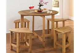 ACE Pine Dining Sets - 3-Piece