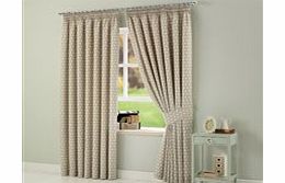 Polka Dot Tape Top Curtains
