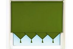 Triangle Edge Roller Blinds - Moss Green