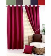 Unlined Plain Canvas Tape Top Curtains