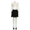Acne Jeans Long sleeved ivory ruffle blouse