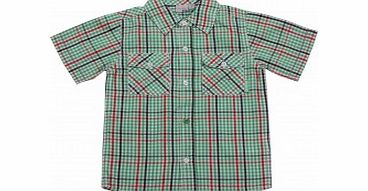 Adams Boys Green Check Shirt L9/D7