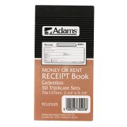 Carbonless Money or Rent Receipt Book (Triplicate)