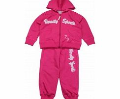 Adams Girls Pink Tracksuit L16/A2